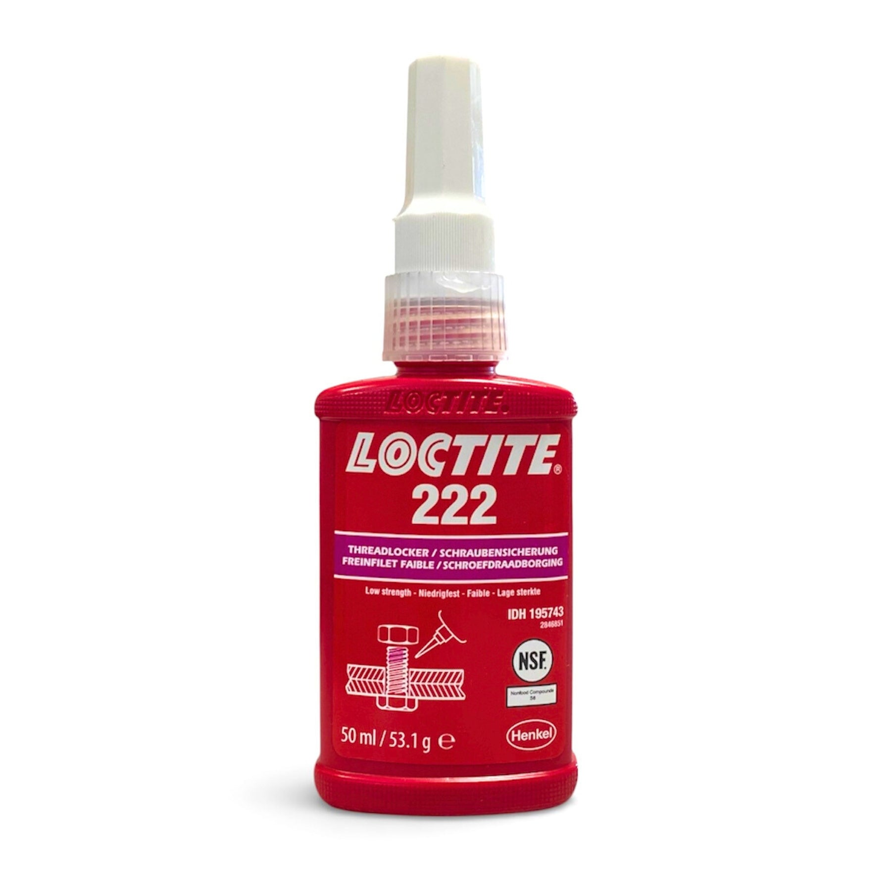 Loctite 222 - 50ml, Niedrigfeste Schraubensicherung